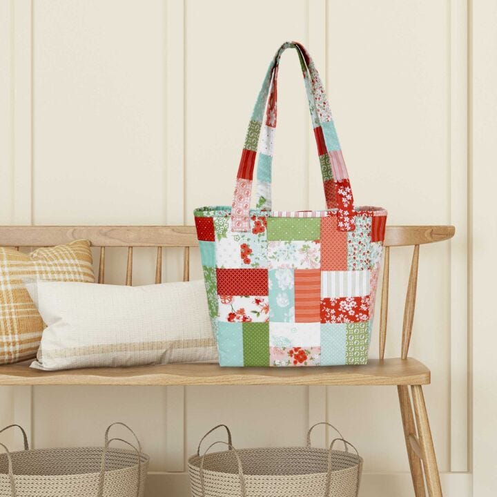 Love Charm Tote Quilt-As-You-Go Kit - AccuQuilt