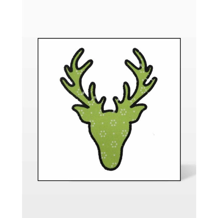 GO! Deer Head Embroidery Designs - AccuQuilt