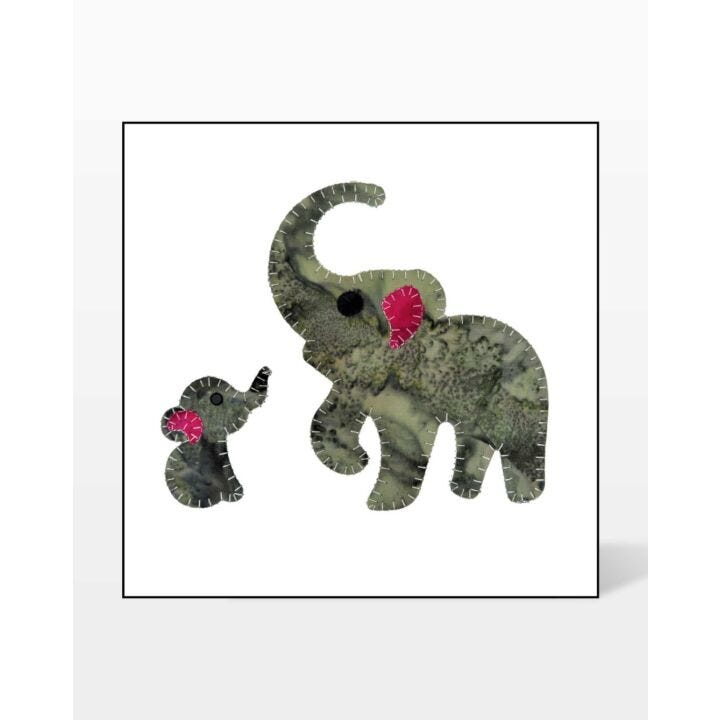 GO! Elephant Family Embroidery Designs - AccuQuilt go-elephant-family-embroidery-designs-accuquilt