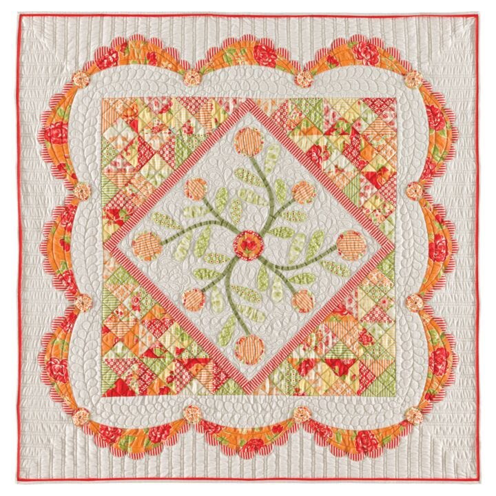 ★TOUT Y EST★ MIGNON QUILTING BAGRED AB239OBG032MRD GO! Marmalade Swag Quilt Pattern - AccuQuilt