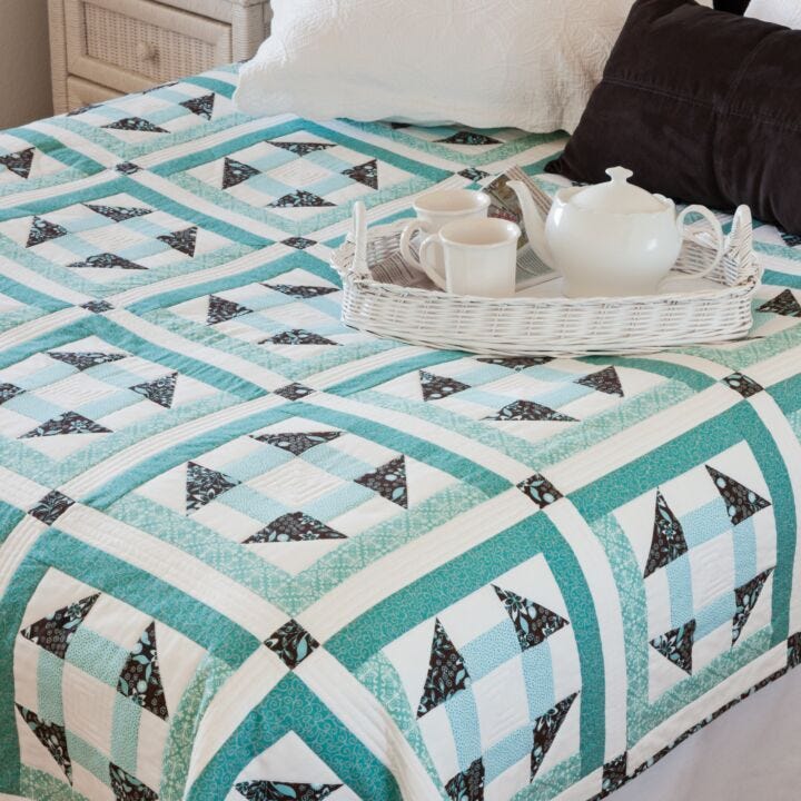 go-seafoam-churn-dash-quilt-pattern-accuquilt for Free Printable Churn Dash Quilt Pattern GO! Seafoam Churn Dash Quilt Pattern - AccuQuilt for Free Printable Churn Dash Quilt Pattern