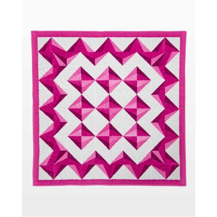 GO! Fractal Fusion Throw Quilt Pattern - AccuQuilt