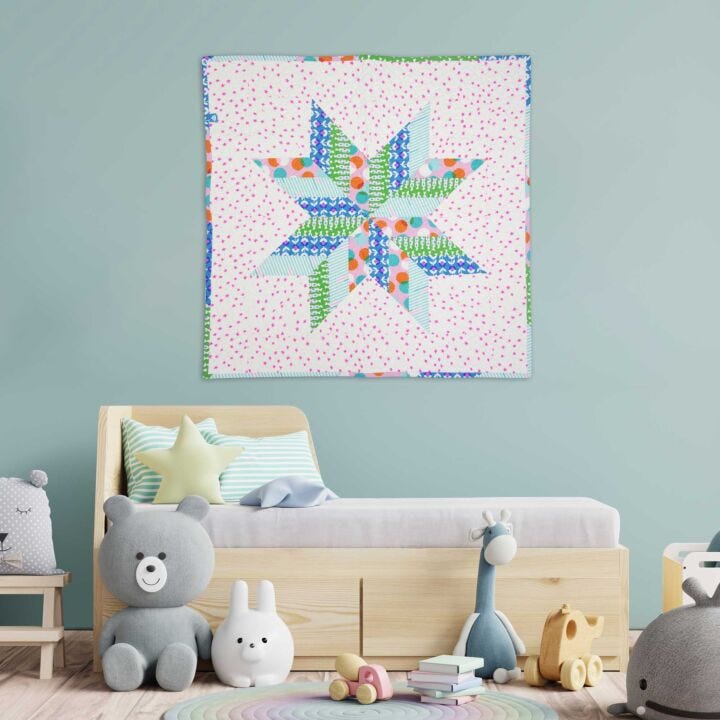 GO Strip Star Baby Quilt Pattern AccuQuilt