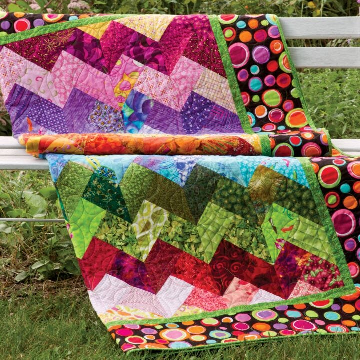 GO! Scrappy Braid Quilt Pattern - AccuQuilt