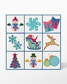 GO! Holiday Elements Machine Embroidery Set by Marjorie Busby (BQ-HELe)