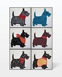 GO! Scottie Dog Machine Embroidery Set by Marjorie Busby