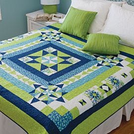 GO! Boxing the Compass Throw Quilt Pattern 