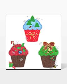 GO! Christmas Cupcakes Embroidery by V-Stitch Designs