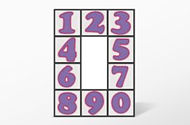 GO! Carefree Numbers #3 Embroidery Designs by V-Stitch Designs (VQ-CN03)