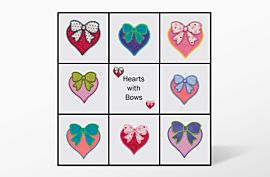 GO! Hearts and Bows Embroidery Designs by V-Stitch Designs  (VQ-HBES1)