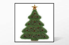 GO! Holiday Medley Tree Single #2 Embroidery Designs by V-Stitch Designs (VQ-HMS1)