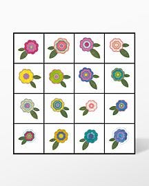 GO! Rose of Sharon #1 Embroidery Designs by V-Stitch Designs (VQ-ROS1)