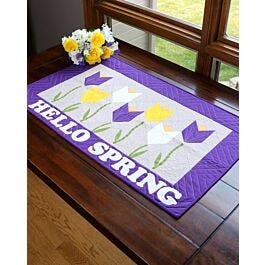 GO! Hello Spring Table Runner Pattern - AccuQuilt