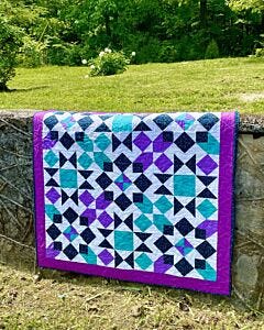 GO! Simply Qubed Throw Quilt Pattern