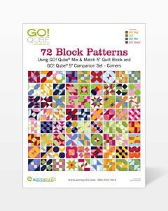GO! Qube 5" Companion Set Corners-72 Block Patterns Booklet