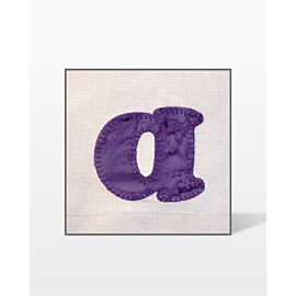 GO! Carefree Alphabet Lowercase Set Embroidery Designs