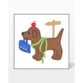 GO! Back to School Dog Embroidery by V-Stitch Designs