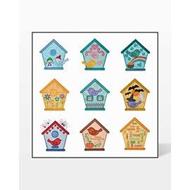GO! Birdhouse Seasons Quilt Pattern and Machine Embroidery Designs by Marjorie Busby