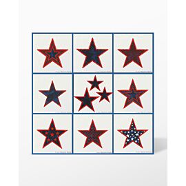 GO! Patriotic Stars Machine Embroidery Set by Marjorie Busby (BQ-PATe)