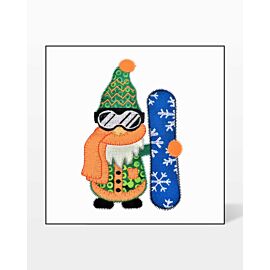 GO! Snowboarding Gnome Embroidery Specialty Designs