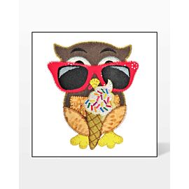 GO! Ice Cream in the Summertime Owl Embroidery Specialty Designs