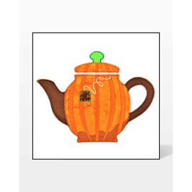 GO! Pumpkin Spice Tea Pot Embroidery Specialty Designs