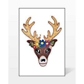 GO! Spring Deer Head Embroidery Specialty Designs