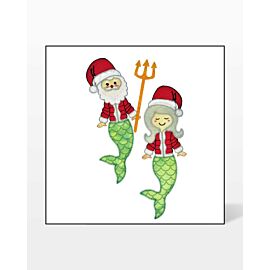 GO! Mermaid Mr. and Mrs. Claus Embroidery Specialty Designs