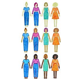 GO! Paper Doll and Doll Clothes by TipStitched Embroidery Designs