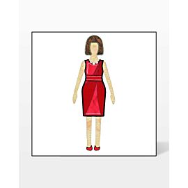 GO! Paper Doll in Red Dress by TipStitched Embroidery Specialty Designs