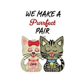 GO! Purrfect Pair Kittens Embroidery Specialty Designs