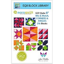 EQ8 Block Library-AccuQuilt 8" Qube-216 Block Designs-Mix and Match, Corners and Angles by Lori Miller Designs