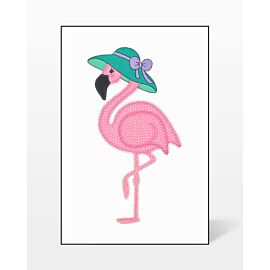 GO! Flamingo Joan Embroidery by V-Stitch Designs