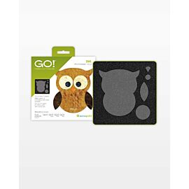 GO! Owl Fabric Cutting Die (55333) - packaging shown.