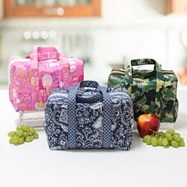 Insulated Lunchbox Totes with Zippity-Do-Done Zipper