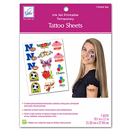 Inkjet Printable Tattoo Sheet