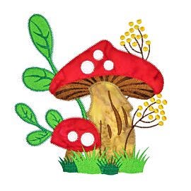 GO! Mushroom Garden by Janine Lecour Embroidery Specialty Designs