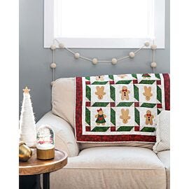 GO! Christmas Cookie Decorations Throw Quilt Pattern
