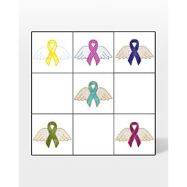 GO! Awareness Ribbons with Wings by V-Stitch Designs (VQ-ARW)