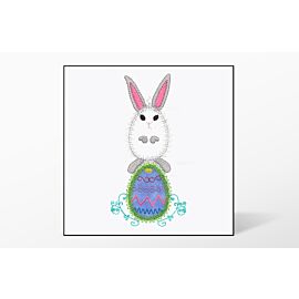GO! Bunny on Egg Embroidery Designs by V-Stitch Designs