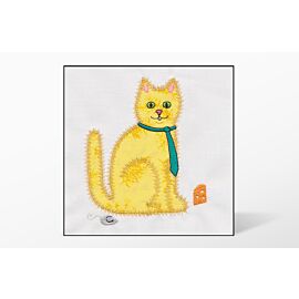 GO! Calico Cat Single #2 Embroidery Designs by V-Stitch Designs