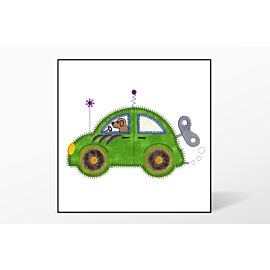 GO! Cute Car Wind-Up Embroidery Designs by V-Stitch Designs (VQ-CCW1) 