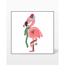 GO! Christmas Flamingo Embroidery by V-Stitch Designs