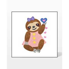 GO! Dressy Sloth Embroidery by V-Stitch Designs