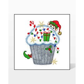 GO! Elf Cupcake Embroidery by V-Stitch Designs