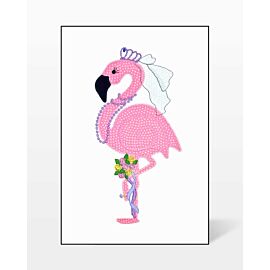 GO! Flamingo Bride Embroidery by V-Stitch Designs