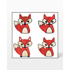 GO! Fox Set Embroidery by V-Stitch Designs