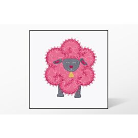 GO! Flower Sheep Single #1 Embroidery Designs by V-Stitch Designs
