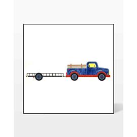 GO! Farm Truck with Trailer Embroidery by V-Stitch Designs