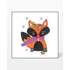 GO! Fox Catching Snowflakes Embroidery by V-Stitch Designs